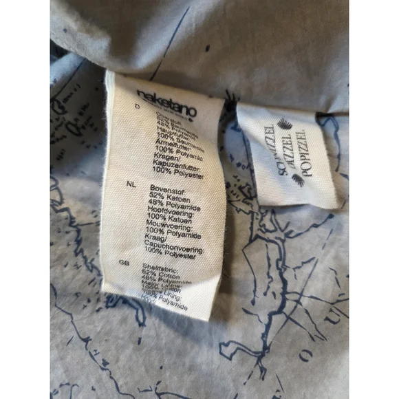 Naketano Brave New World Women's Windbreaker Size Large Black Cotton Blend - Picture 7 of 7